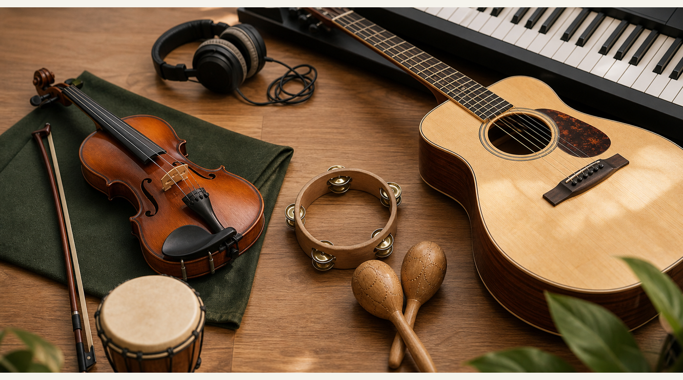 Instrumente f&uuml;r Musikunterricht